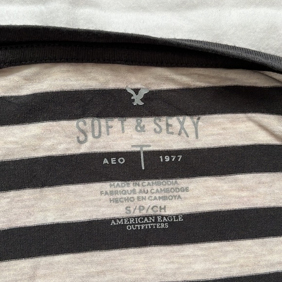 Grey Stripped long sleeve shirt - Picture 4 of 4